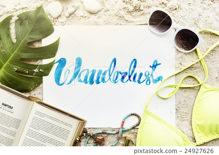 Summer Travel Trip Vacation Wanderlust Beach Concept 24927626