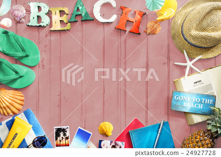 Summer Vacation Travel Beach Holiday Relax Concept Summer Vacation Travel Beach Holiday Relax Concept 24927728