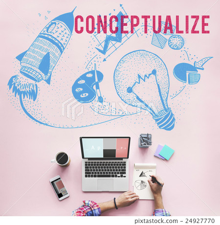 Conceptualize Ideas Creativity Imagination Light Bulb Concept Conceptualize Ideas Creativity Imagination Light Bulb Concept 24927770