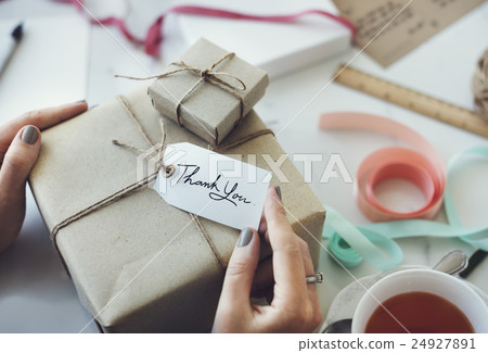 Woman Card Gift Present Handmade Concept 24927891