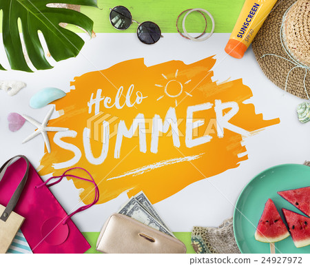 Hello Summer Travel Vacation Concept Hello Summer Travel Vacation Concept 24927972