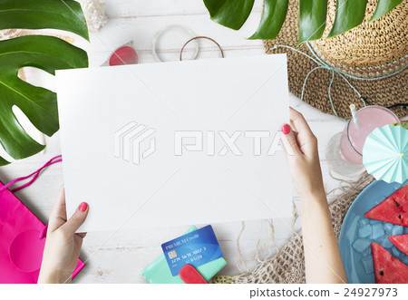 Summer Sale Shopping Credit Card Vacation Concept Summer Sale Shopping Credit Card Vacation Concept 24927973