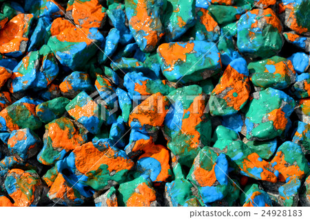 stones rubble closeup painted color ink stones rubble closeup painted color ink 24928183