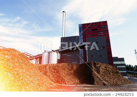 bio power plant with storage of wooden fuel bio power plant with storage of wooden fuel 24928253