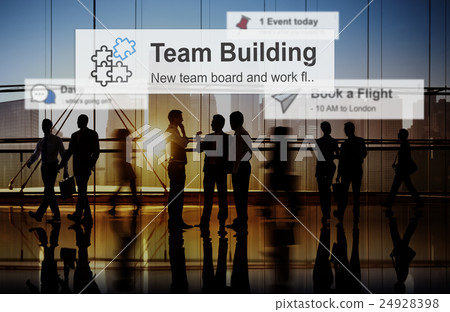 Team Building Collaboration Connection Corporate Teamwork Concept Team Building Collaboration Connection Corporate Teamwork Concept 24928398