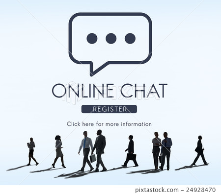 Online Chat Communication Conversation Message Concept 24928470