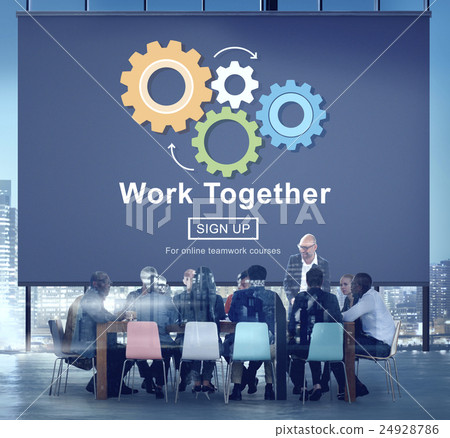 Work Together Teamwork Collaboration Union...-照片素材（圖片） [24928786] - PIXTA圖庫
