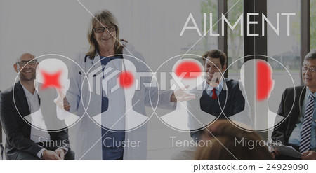 Headache Symptom Migraine Tension Cluster Concept 24929090