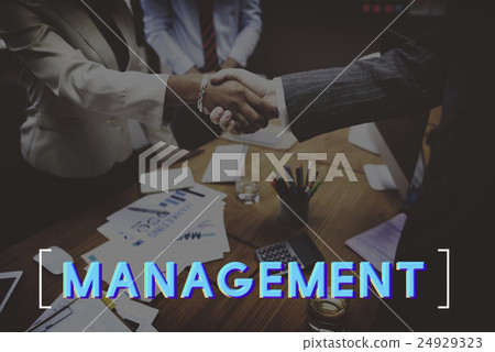 Management Business Controlling Organization Graphic Concept 24929323