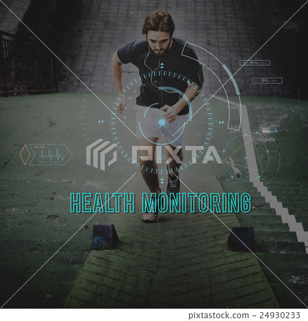 Health Fitness Healthcare Tracking Technology Concept 24930233