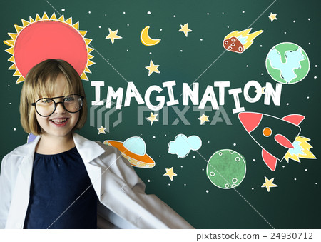 Outer Space Icons Drawing Graphics Concept 24930712