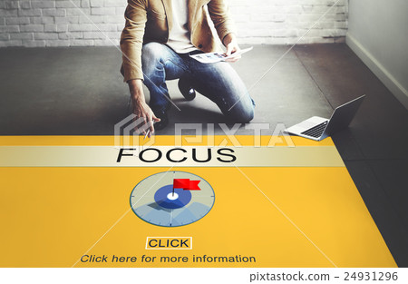 Focus Determine Focal Point Spotlight Vision Concept Focus Determine Focal Point Spotlight Vision Concept 24931296