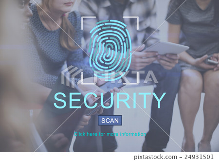 Fingerprint Technology Data Protection Concept Fingerprint Technology Data Protection Concept 24931501
