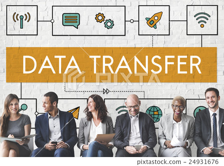 Connection Wireless Online Transmission Transfer Concept 24931676