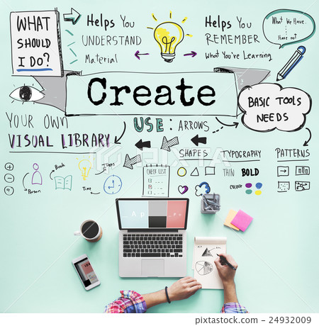 Create Design Ideas Imagination Invention Skill Concept 24932009