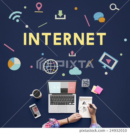 Technology Connection Online Sharing Multimedia Concept Technology Connection Online Sharing Multimedia Concept 24932010