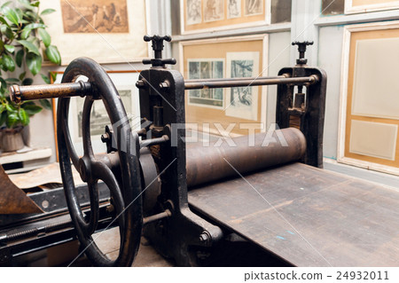 Old printing press, historical exhibition 24932011