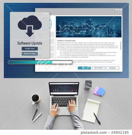 Software Update Installation Upgrade Data Concept Software Update Installation Upgrade Data Concept 24932195
