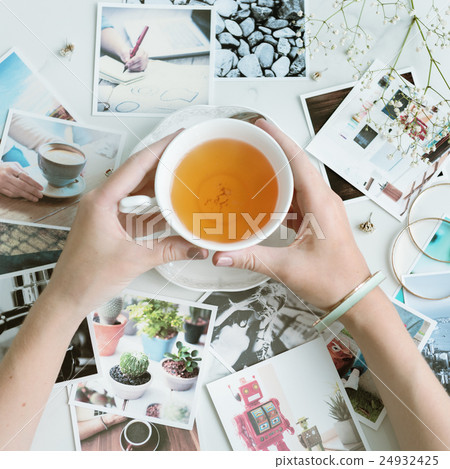 Pictures Scattered Hands Tea Concept 24932425