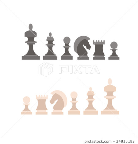 Chess Pieces Set. Vector Chess Pieces Set. Vector 24933192