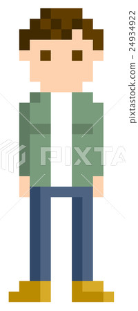 像素圖：年輕人 24934922