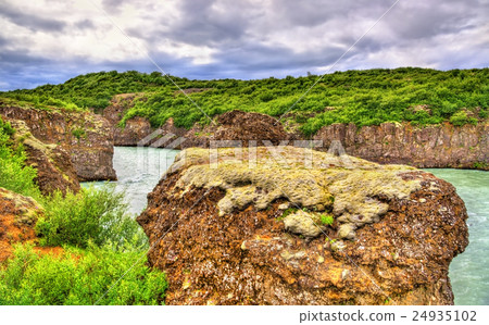 Bruarhlod Canyon of the Hvita river in Iceland 24935102