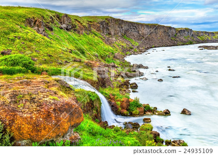 Urridafoss, largest by flow rate waterfall Iceland 24935109