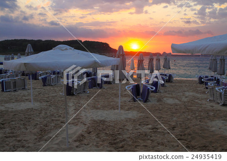 sunset on the Bulgarian Beach 24935419