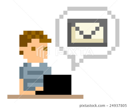 像素圖：郵寄的男人 24937805