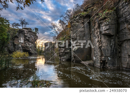 canyon against beautiful sky background 24938070