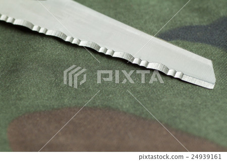 knife on camouflage background 24939161