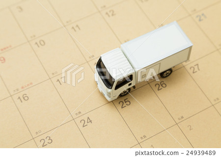 Logistics image track and calendar 24939489