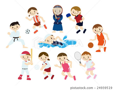 Athletes female outline nothing 24939519