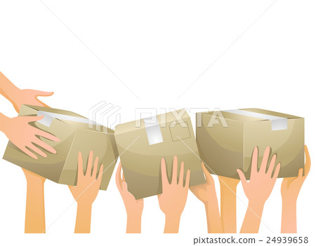 Hands Volunteer Boxes 24939658
