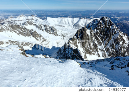 Winter mountain landscape. Winter mountain landscape. 24939977