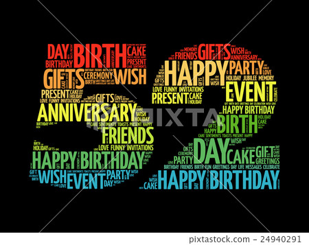 Happy 52nd birthday word cloud Happy 52nd birthday word cloud 24940291
