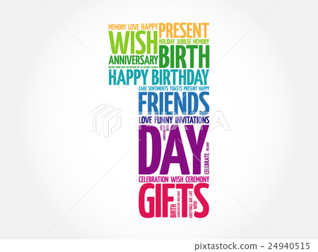 Happy 1st birthday word cloud Happy 1st birthday word cloud 24940515