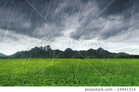 falling rain at Khao Jeen Lae, Thailand 24941314