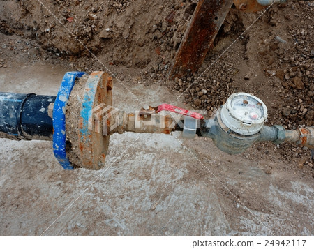 Drink waser pipe, hydrometer and  shut-off valve 24942117
