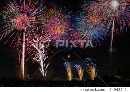 Fireworks of Nagashima Spaland in Mie Prefecture 24942341