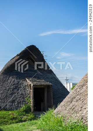 Temple ruins pit style housing Temple ruins pit style housing 24942819