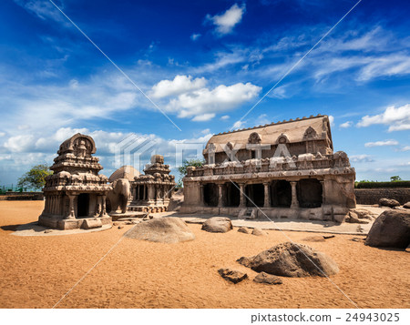 Five Rathas. Mahabalipuram, Tamil Nadu, South 24943025