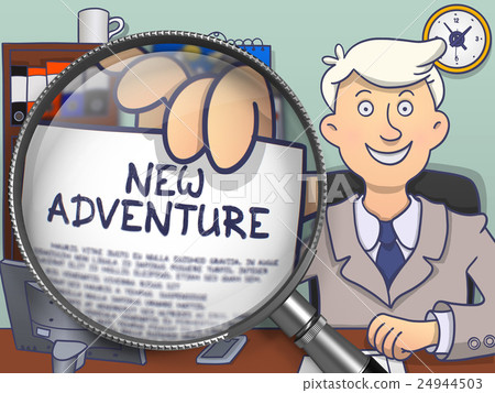New Adventure through Lens. Doodle Concept. New Adventure through Lens. Doodle Concept. 24944503