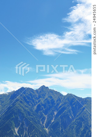 Northern Alps mountains and blue sky [Tateyama Kurobe Alpine Route] 24945655
