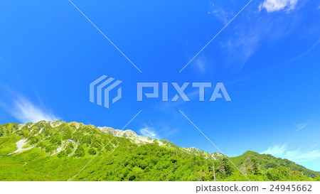 Northern Alps mountains and blue sky [Tateyama Kurobe Alpine Route] 24945662