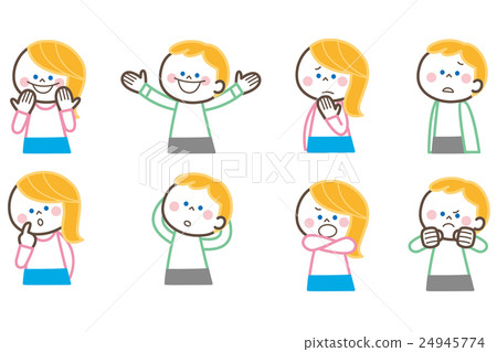 兒童姿勢男孩女孩 24945774