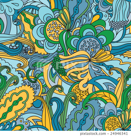 Seamless Vector floral pattern Seamless Vector floral pattern 24946341
