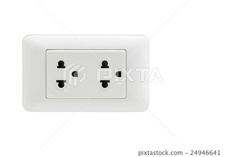 double plug socket isolated 24946641