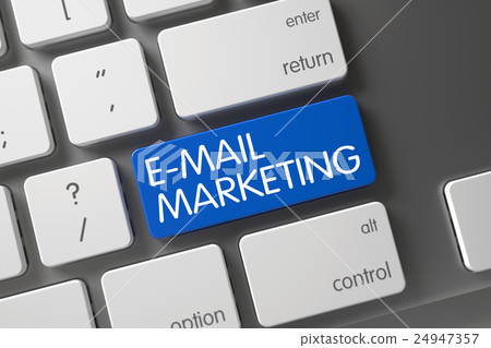 E-Mail Marketing - Blue Keypad. 3D. E-Mail Marketing - Blue Keypad. 3D. 24947357