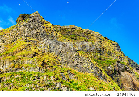 Reynisfjall Mountain at the black sand beach 24947465